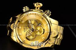 New Invicta Men 52mm Venom Swiss Chrono 18K Triple Gold Plated 1000M Diver Watch