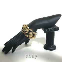 New Versace Gold Plated Metal Medusa Bracelet