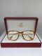 New Vintage Cartier Lumen Eyeglasses C. Blonde Marble With Gold Plated 54mm France