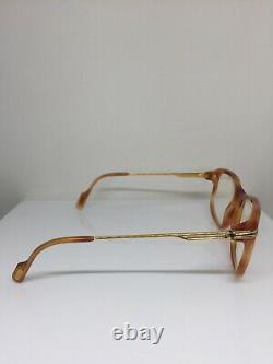 New Vintage Cartier Lumen Eyeglasses C. Blonde Marble with Gold Plated 54mm France