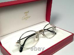New Vintage Cartier St Honore 53mm Demo Cartier Lenses Sunglasses France 18k