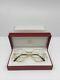 New Vintage Louis Cartier Round Eyeglasses 18k Gold Plated 1980s 55-18mm France