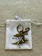 New With Tags Coach Rexy Metallic Gold Plated Dinosaur Key Chain Fob Ring