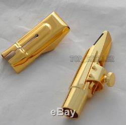 Newest Metal Mouthpiece for Alto Saxophone Eb sax Gold Plated 7#