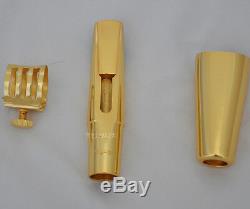 Newest Professional Gold Plated Metal Mouthpiece for Tenor Saxophone Bb Sax TG#
