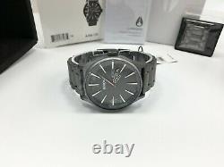 Nixon A356 131 Sentry SS Stainless Gunmetal IP Plated 100M Day/Date Men's Watch