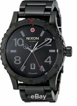 Nixon Diplomat SS A2771883 Black Dial Black Ion-Plated Stainless Steel Band Men