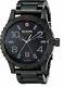 Nixon Diplomat Ss A2771883 Black Dial Black Ion-plated Stainless Steel Band Men