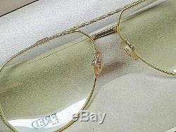 OCCHIALI FRED AMERICA CUP VINTAGE SUNGLASSES unisex France GOLD PLATED RARE