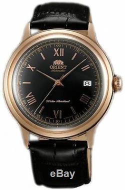 ORIENT 2nd Gen Bambino 2 Classic Automatic Rose Gold Plated Watch FAC00006B0