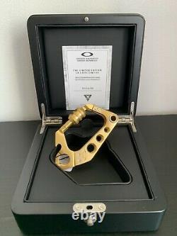 Oakley X-metal/rare/display Gold Plated /stainless Steel Carabiner Bnwt