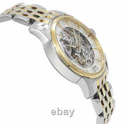 Oris Artelier Skeleton Steel Gold Plated Automatic Mens Watch 734-7670-4351MB
