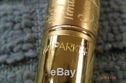 PARKER Duofold Accession LE 23k Gold plated with inscription Fountain Pen