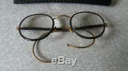 Pair Of Vintage / Retro Metal Round Spectacles- Thin Frames Gold Plated 3