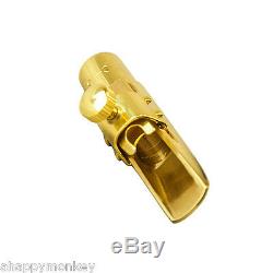 Paititi #6 Alto Saxophone Metal Mouthpiece 14k Gold Plated with Ligature and Cap