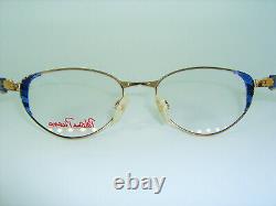 Paloma Picasso, eyeglasses, Gold plated, oval, women's, frames, NOS vintage