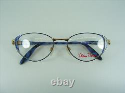 Paloma Picasso, eyeglasses, Gold plated, oval, women's, frames, NOS vintage