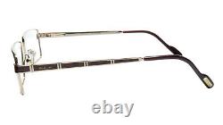 Paul Vosheront Eyeglasses Frame PV323 C1 Gold Plated Wood Italy 57-17-145 32