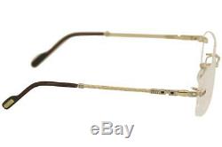 Paul Vosheront Eyeglasses PV376 PV/376 C1 23kt Gold Plated Optical Frame 57mm