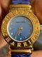 Philippe Charriol Diamond Blue Dial Watch 18k Gold Plated 7007901