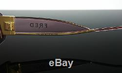 RARE $1200 Gold Plated FRED LUNETTES Designer Marine Percee Sunglasses P F4 606