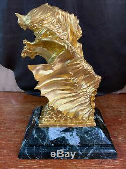Randy Bowen Batman Gold Plated Bronze Statue Prototype #2