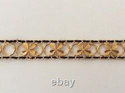 Rare Vintage Chanel'96a Gold Plated Clover Belt
