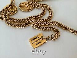 Rare Vintage Chanel Gold Plated Medallion Belt