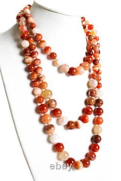 Rarities Womens Sterling Silver Yellow Gold Plated Carnelian Beaded Layered Togg