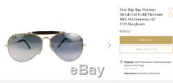 Ray Ban sunglasses Aviator gold platinum plated Precious Metals frames vintage