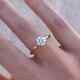 Real Moissanite 2.40ct Round Cut Solitaire Engagement Ring 14k Rose Gold Plated