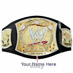 Replica WWE Championship W Spinner Title Belt 2mm Brass Metal Golden Plated