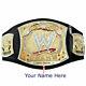 Replica Wwe Championship W Spinner Title Belt 2mm Brass Metal Golden Plated