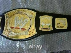 Replica WWE Championship W Spinner Title Belt 2mm Brass Metal Golden Plated