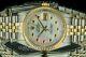 Rolex Men's Datejust Two-tone 36mm Mop Ruby And Diamond Dial Gold Fluted Bezel