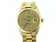 Rolex Mens Solid 18k Yellow Gold Datejust Withgold Plated President Style Band