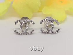 Round Cut Simulated Diamond Fancy Women's Stud Earrings In 14k White Gold Plated