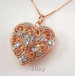 Round Cut Simulated Diamond Gorgeous Heart Fancy Pendant 14k Yellow Gold Plated