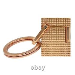 S. T. Dupont Paris Rose Gold Plated Imitation Lighter Keychain Men's Gift