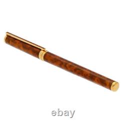 S. T. Dupont Paris Wooden Chinese Lacquer Gold Plated 5.5 Fountain Pen