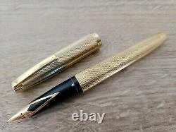 SHEAFFER IMPERIAL 797 Gold Plated Fountain Pen 14K-585 Gold Nib EXCELLENT