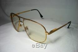 Safilo eyeglasses Aviator 23 kt gold plated frames men's women's unisex vintage