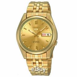 Seiko SNK366K1 Automatic Stainless Steel Gold Plated Casual Analog Men's Watch