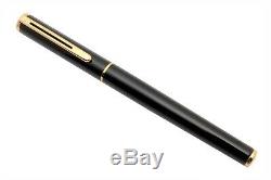 Sheaffer Agio Lacquer Black Fountain Pen 22K Gold Plated Trims New Old Stock