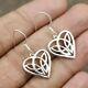 Simulated Love Heart Stunning Women's Drop/dangle Earrings 14k White Gold Plated