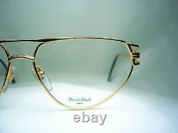 Stendhal eyeglasses Gold plated Aviator variant oval men women vintage NOS frame