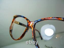 Stendhal luxury eyeglasses Gold plated square oval women frames vintage NOS
