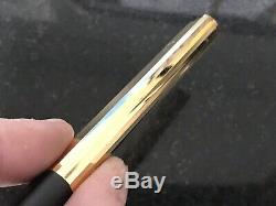 Superb Vintage Dunhill Fountain Pen. 24k Gold Plated, 585 Mont Blanc Gold Nib