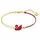 Swarovski Crystal Iconic Swan Bracelet, Red, Gold-tone Plated 5465403