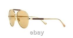 TOM FORD PRIVATE COLLECTION NO. 16 30H Photocromic Gold Plated Leather Sunglasses